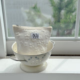 classic pouch_flower ivory