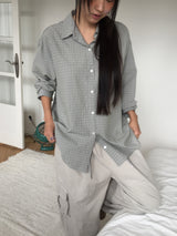 ベスオーバーフィットポケットチェックシャツ (2c)