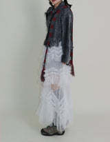 Hayley Cancanシースルーレースロングスカート