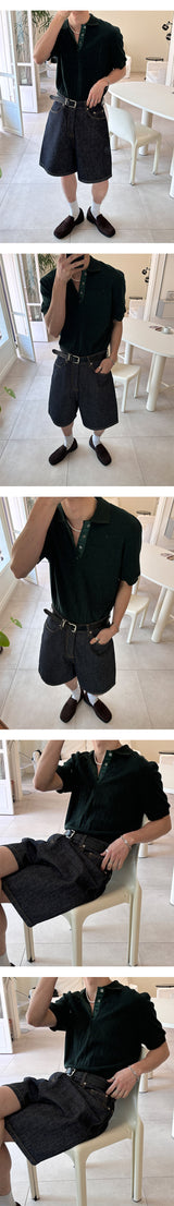 [S/S] Texture half kara knit(3color)