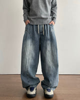 Ridge Curved Denim Pants