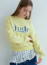Jude check patch logo sweatshirt