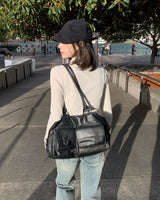 [ORIGINAL] Shara Double Pocket Leather Tote Bag