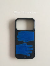 Blue Gloves Epoxy Silver Case