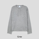Aerin See-through Henley Neck Knit