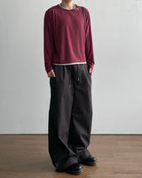 Dobby Stripe Denim Pants