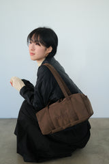 compact duffle bag (brown)
