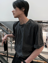 chatter unbalance cutting vintagepig short-sleeved T-shirt