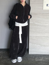 エイコーンベルベットクロップフーディー (3c)