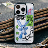 Hip 3D Blue Rabbit Epoxy Bumper iPhone Case
