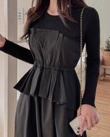 Layered long one piece