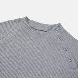 LMN サイドボタンマッスルフィット半袖ニット (3 colors)