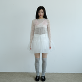 KIRIGIRL メッシュトップ _CREAM
