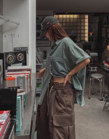 Needs Overfit Washed Denim Shirt