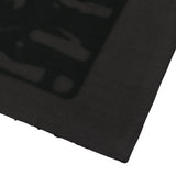 Sound wave artwork damage washing T-shirt (Charcoal)