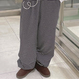 ジェジェストライプワイドスウェットパンツ
