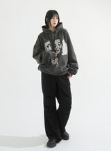 Smoking pigment overfit hoodie