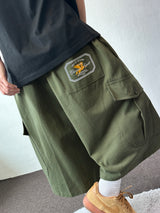 Mighty Hip Patch Cargo Bermuda Shorts 3color