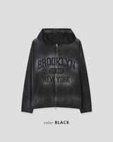 ルクルメッシュダーティーフーデッドジップアップ