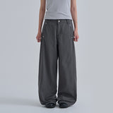 [Moriton] Rivet Cotton Wide Pants -2color