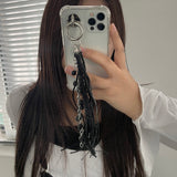 Boucle Mix Long Tassel Keychain