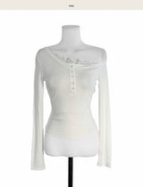 seti one off lace top