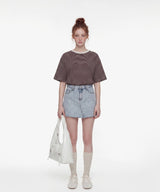 26SS★ Georgette Cool Stripe Short Sleeve T-shirt