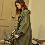90s クラシック フィッシュテール ショート ボンバー ジャケット_Khaki