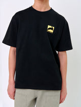 ラビットTシャツ_ブラック/イエロー