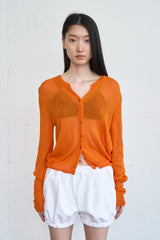 Color Light Cardigan (Orange)
