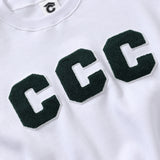 CCC グリーンパッチスウェット／ホワイト [Unisex]
