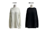 Depth Outline Overfit Terry Stitch Long Sleeve Knit (2 colors)