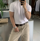 Hidden Air Mesh Muscle Fit Short Sleeve Ties