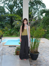 Deep V-neck Sleeveless (Olive)