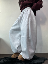 フォーマルバルーンサイドピンタックロングパンツ 🤍🩶🖤2SIZE/3COLOR