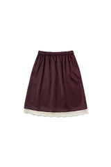 Slip satin midi skirt_purple