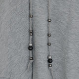 Star flayered midi skirt (Gray)