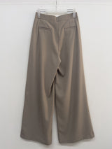 [Summer ver.] Tie Two Tuck Long Wide Slacks