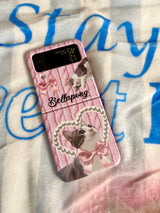 [Twisted knit Cat] -フリップ ハードケース