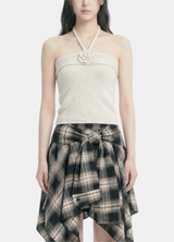 Rove Flower Halter Knit Top