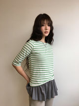 Camden Stripe 7 Sleeve T-Shirt (3color)