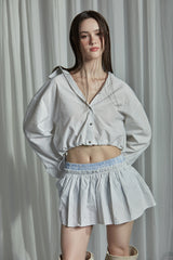 SEERSUCKER SHIRT -IVORY