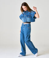 MP HALF CUTTING DENIM PANTS