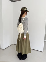 fancy buckle wrap skirt 