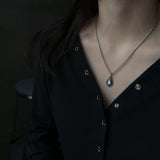 [MADE] White tear Necklace