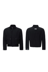 Deconstructed Utility Cropped Jacket