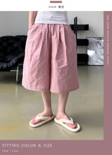 Rok Linen Pintuck Bermuda Pants