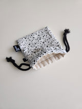 terazzo flat string pouch bag - white S