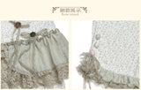Rose Island フローラル アシンメトリー パッチワーク ヴィンテージ スリムクロップドパンツ