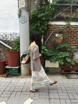 パッチ フラワー スカート
